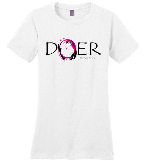 Doer, Women's t-shirt (black letters)